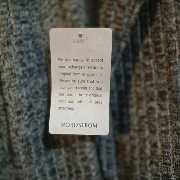 NWT Maggy London Womens Gray Textured Long Sleeve Tiered Dress Size 12 - Picture 10 of 10